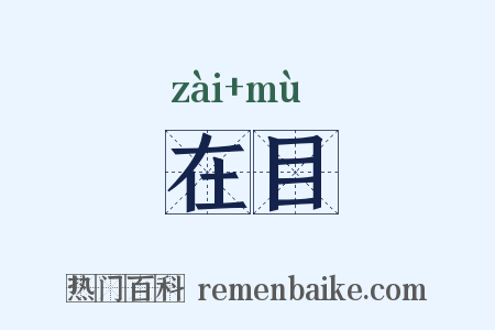 在目是什么意思的图片